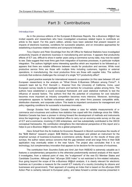 The European e-Business Report 2004 - Berlecon Research GmbH