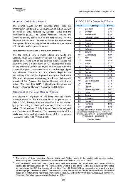 The European e-Business Report 2004 - Berlecon Research GmbH