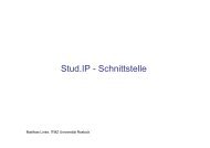 Stud.IP - Schnittstelle - Universität Rostock