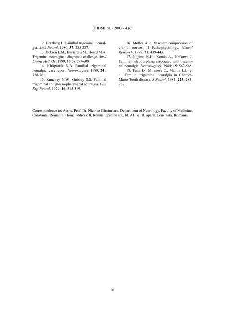 Familial trigeminal neuralgia (case report) - OMICS Publishing Group