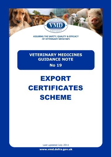 vmd - Veterinary Medicines Directorate - Defra