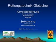 Rettungstechnik Gletscher