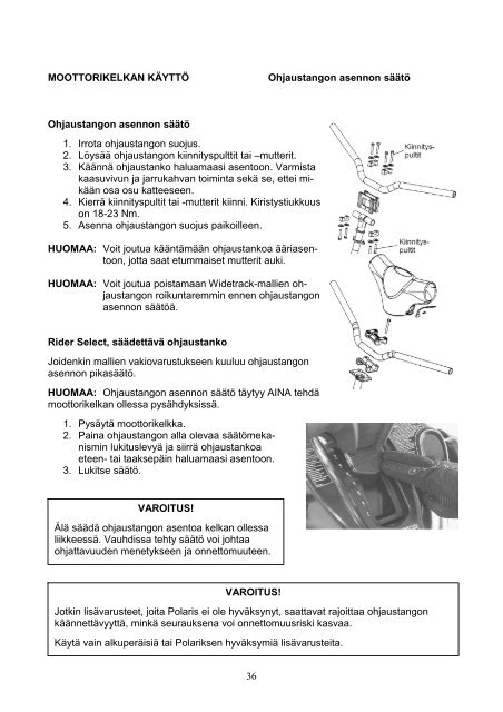 2009-2010 OMISTAJAN KÃSIKIRJA - Polaris