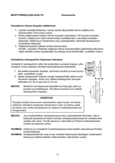 2009-2010 OMISTAJAN KÃSIKIRJA - Polaris