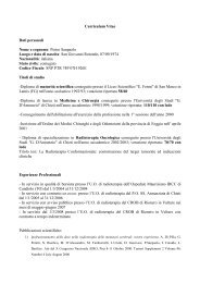 Curriculum Vitae Dr Pietro Sanpaolo - Il CROB