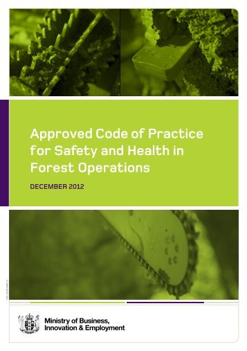 Approved Code of Practice for Safety and Health ... - Business.govt.nz
