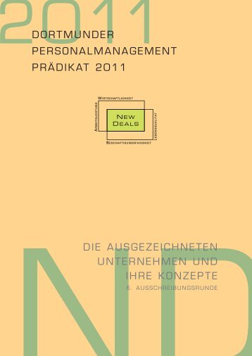 Die Preisträger und ihre Konzepte 2011. - Soziale Innovation GmbH