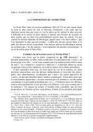 La composition du Notre PÃ¨re - Retorica Biblica e Semitica