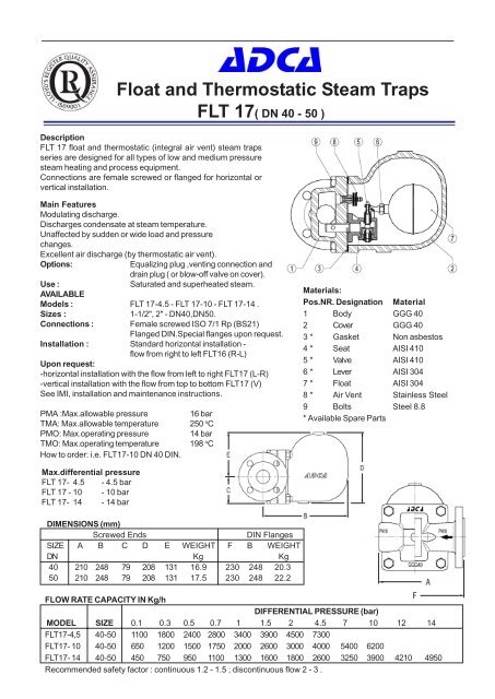 ADCA-FLT 17 (DN40-50)