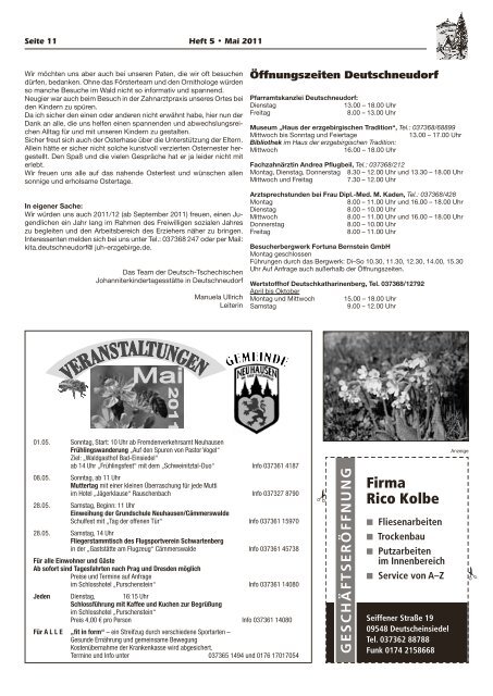 Amts- und Informationsblatt - Seiffen
