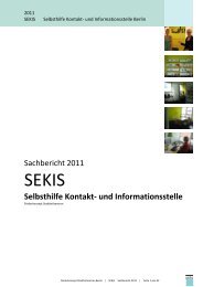 Selbsthilfe Kontakt- und Informationsstelle - SEKIS Berlin