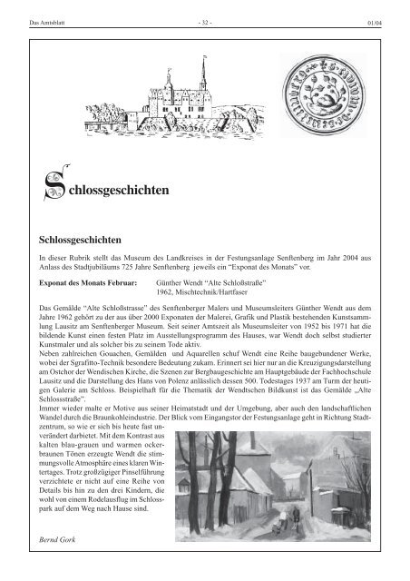 chlossgeschichten Schlossgeschichten - Senftenberg