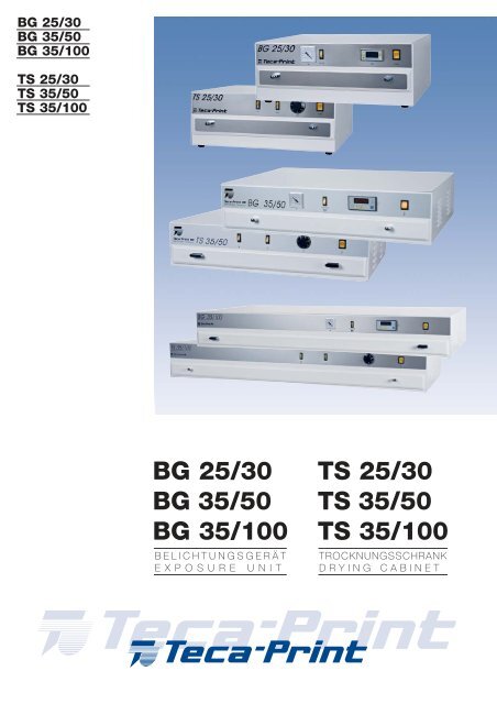 Technical data - Teca-Print AG