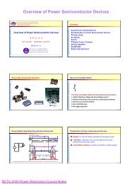 Overview of Power Semiconductor Devices - é»åé»å ç³»çµ±èæ¶ç ...