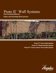 Proto IIâ¢ Wall Systems - Angelus Block Co. Inc.