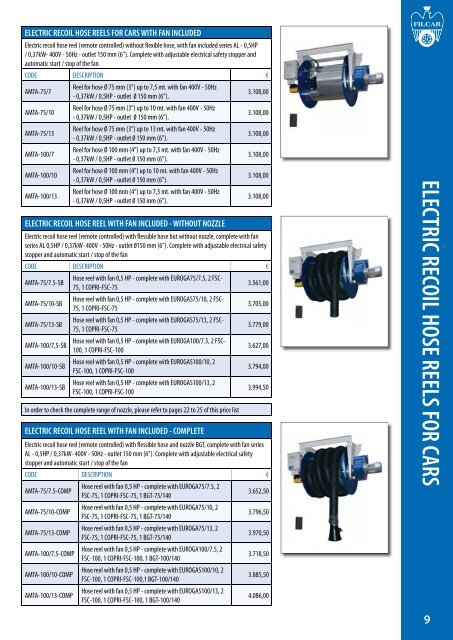 Price List - May 2007 FILCAR S.p.A.