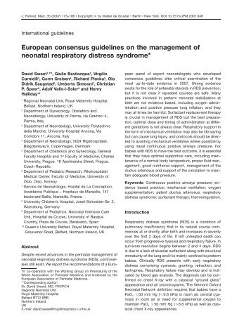 European consensus guidelines on the ... - ResearchGate