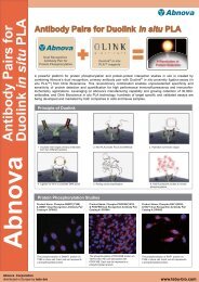 Abnova Antibody Pairs for Duolink in situ PLA - tebu-bio