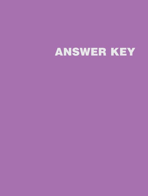 Answer Key