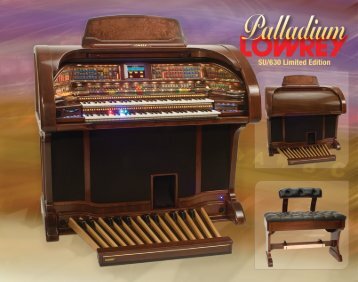 Specifications - Lowrey Organ Forum