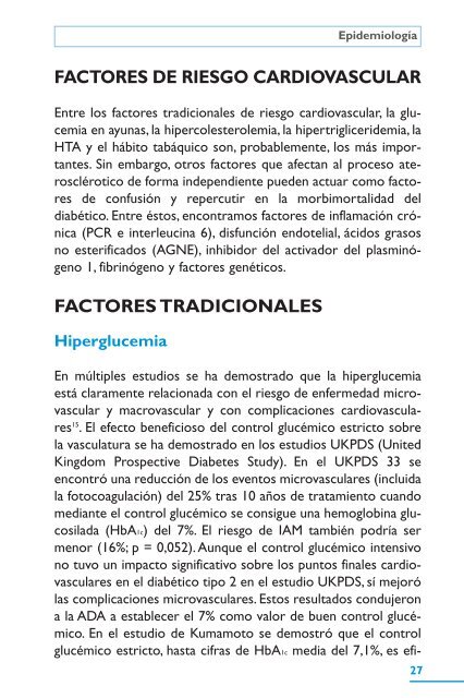 CAPÃTULO II EpidemiologÃ­a de la diabetes mellitus tipo 2 y factores ...