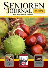 Ausgabe 21 - Okt. / Nov. 2010 - Senioren Journal
