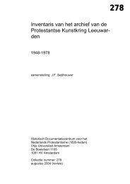 Inventaris van het archief van de Protestantse Kunstkring ... - VU