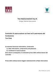 Condizioni valide dal 1Â° giugno 2011 al 31 ... - Tua Assicurazioni