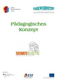 Pädagogisches Konzept Schatzkiste - Parkwohnstift Arnstorf