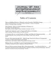 Vol V, Issue 2, October 2009 - Journal of Asia Entrepreneurship and ...
