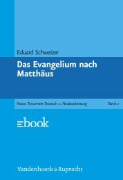 und Leseprobe (PDF) - Vandenhoeck & Ruprecht