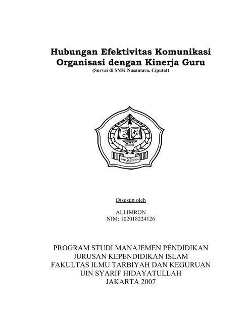 Hubungan Efektivitas Komunikasi Organisasi Dengan Kinerja Idb4