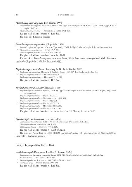 Annotated checklist of the polychaete species of the ... - Senckenberg