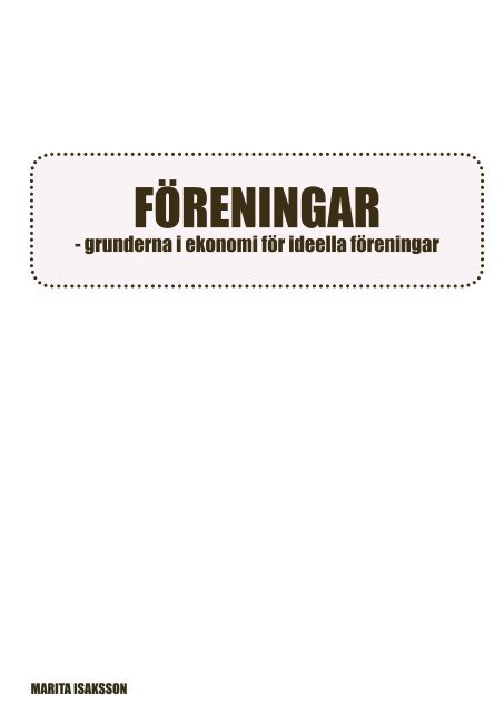 Grunderna I Ekonomi For Ideella Foreningar