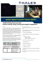 Action Speed Tactical Trainer (ASTT) - Thales Sails the Seven Seas