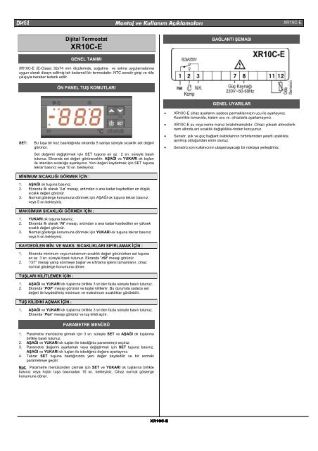 XR10C-E - Ercan Teknik