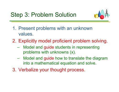 Schema-based Strategies for Solving Math Word Problems