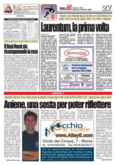 calcio a 5 anteprima 3/08