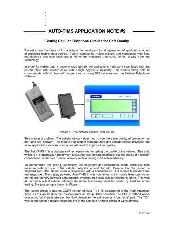 AUTO-TIMS APPLICATION NOTE #9 - EHS GmbH