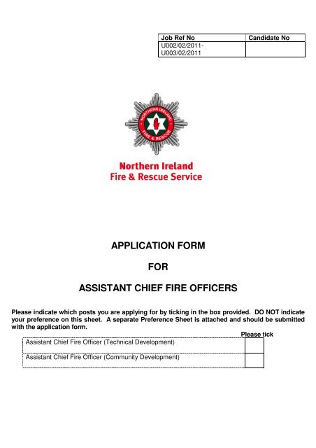 Application Form - PDF format - Northern Ireland Fire & Rescue ...