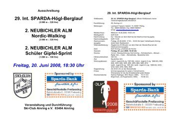 2008 Ausschreibung Hoegl-Berglauf-Kurzfassung - Skiclub Ainring