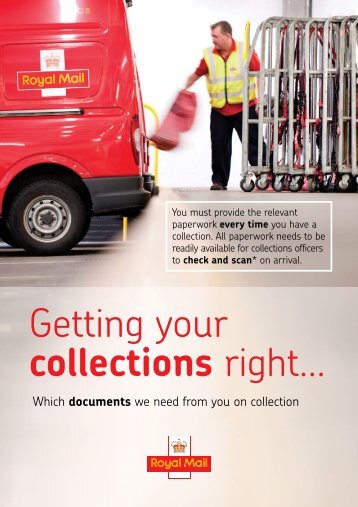 Paperwork on collection guide pdf - Royal Mail