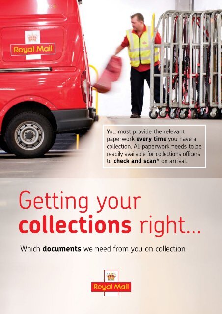 Paperwork on collection guide pdf - Royal Mail