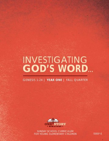GOD'S WORD... - One Story Ministries