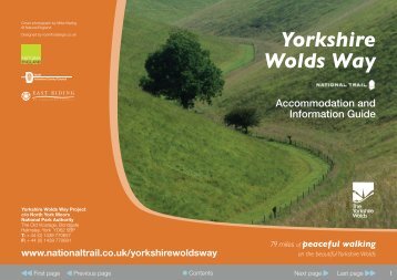 the Yorkshire Wolds Way Accommodation and ... - National Trails