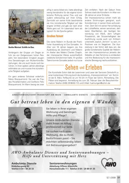 Die gesamte Ausgabe 1/2008 als pdf-Datei - Senioren Zeitschrift ...