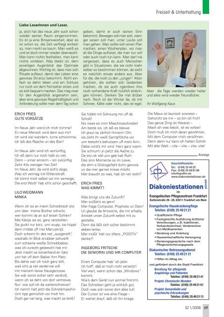 Die gesamte Ausgabe 1/2008 als pdf-Datei - Senioren Zeitschrift ...