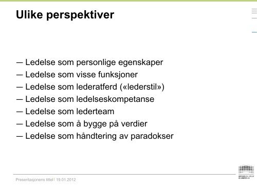 RESPLO-modellen: et mulig teoretisk fundament for ledelse i ...