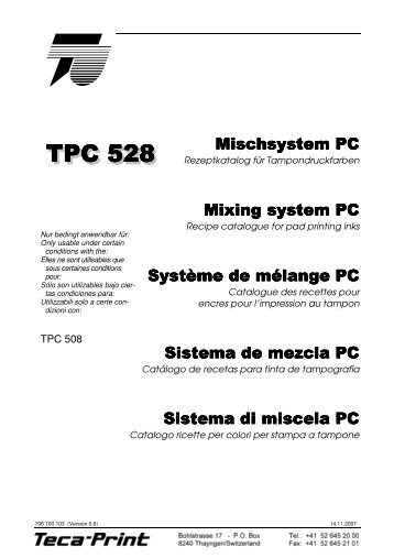 PC-Mischsystem _TPC-528__V 0.6 - Teca-Print AG