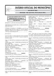 DIÃRIO OFICIAL DO MUNICÃPIO - Prefeitura Municipal de UberlÃ¢ndia